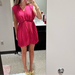 FAB’RIK pink pleated dress